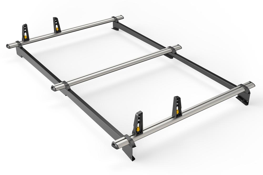 Van Roof Bars | Ford Transit Courier 2014-2023 | 3 x Aluminium ULTIBar+ Roof Bar System L1H1 (Standard/Low Roof)
