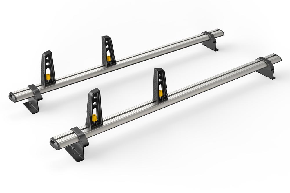Van Roof Bars | Volkswagen Crafter 2017 on| 2 x Aluminium ULTIBar+ Roof Bars for L3, L4, L5H2 (High Roof), H3 (Extra High Roof)